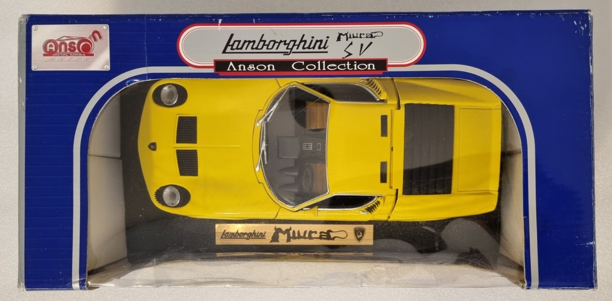 ANSON Collection 1/18 Scale LAMBORGHINI MIURA SV- YELLOW - RARE SV