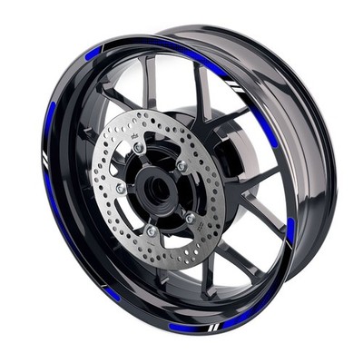 Blue D01B Bike Decal Rim Sticker For Ducati SCRAMBLER CAFE RACER 2017-2021 20 19