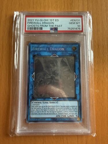 YuGiOh GFTP Firewall Dragon (Ghost Rare) GFTP-EN131 PSA10