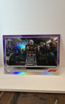 2022 Topps Chrome Formula 1 - F1 Racers Sergio Perez #23 Purple Refractor /399