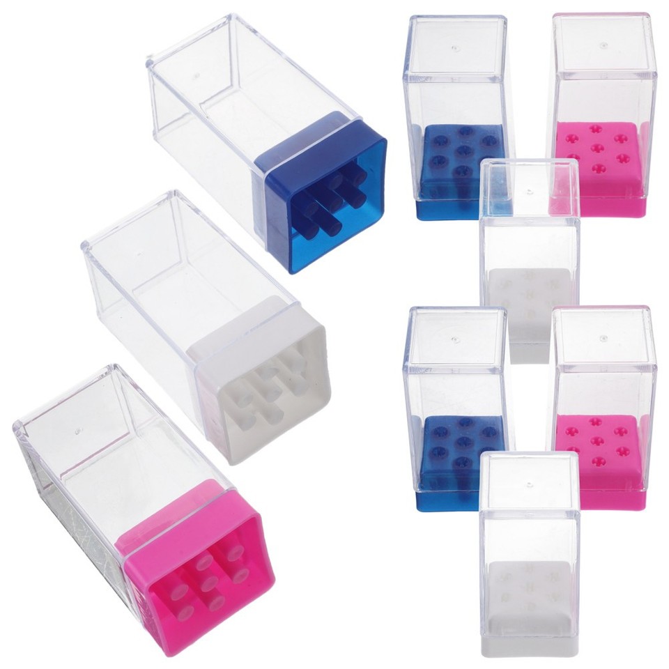 2 Scatole Porta Unghie Con 28 Scomparti Per Nail Art, Perline E Piccoli Accessori
