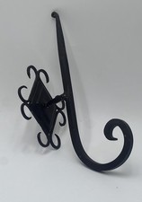 Black Cast Iron Plant Hook Hanging Decor