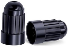 10PCS Plastic TPMS Tire Valve Stem Caps, Black Wheel Tire Valve 10 pcs Model-A