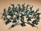 32 Figs – 2 Sets, Vintage Marx Series 1 GIs in Flat ‘Spinach’ Grn.