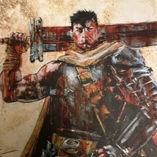 Original Art from Berserk Guys by Aaron Campbell 9x12