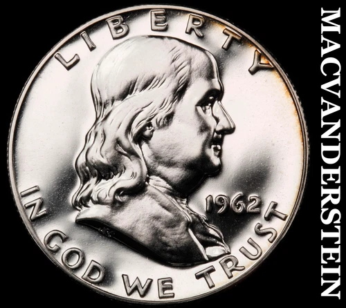 1962 Franklin Half Dollar- Silver- Choice Gem Proof Luster No Reserve #J2932