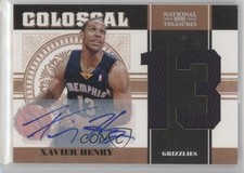 2010 Playoff National Treasures Colossal Materials 23/49 Xavier Henry Auto 8f4