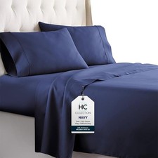 Twin Sheet Set w/ 1 Pillowcase Hotel Luxury Platinum 1800 Series Brushed