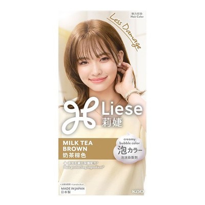[LIESE] Prettia Kao Natural Design Foamy Creamy Bubble Hair Dye Color Dying Kit 