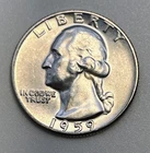 1959 Washington Silver Quarter AU UNC Toned Philadelphia Mint 90%