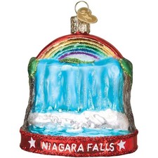 Old World Christmas Glass Ornament for Christmas Tree, Niagara Falls