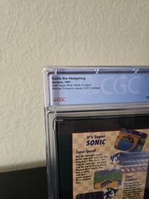 Sonic the Hedgehog (Sega Genesis, 1991) 1st Print 100% Complete CIB 9.6 CGC VGA