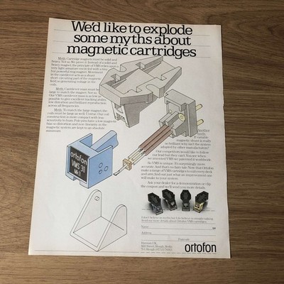 GRAM105 MAGAZINWERBUNG 11X8 ORTOFON VMS PATRONENSORTIMENT