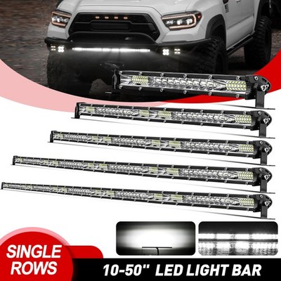 12'' 20'' 30'' 50''  LED Light Bar Flood Spot Combo Beam for Ford Jeep Offroad Truck