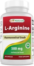 Best Naturals L-Arginin 500mg 250 Kapseln 250 Stück (1er Pack) 