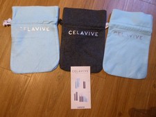 Celavive Taschen Beutel f&uuml;r die Produkte mit Aufdruck 3 St&uuml;ck NEU
