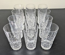 Waterford LISMORE High Ball Glasses / Tumblers Flat 5 5/8  Tall
