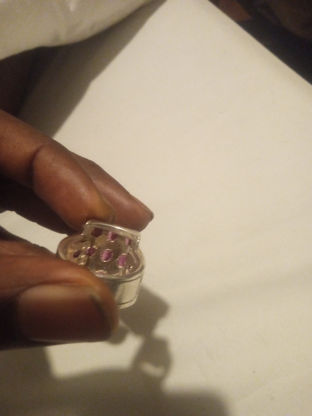 Sterling Silver Handmade Ruby Ring - image 4