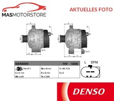 LICHTMASCHINE GENERATOR DENSO DAN3004 I FÜR AUDI A4 B5,8D2,8D5 1.9 TDI QUATTRO