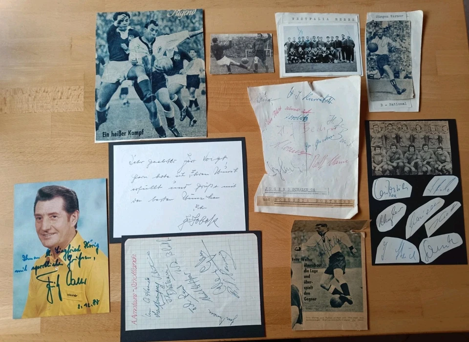 Autogramme Fussball DFB, weit über 100 Stück,siehe Bilder viele 50er, 60er Jahre - Bild 3 von 4