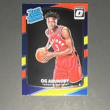 2017-18 Panini Optic Rated Rookie OG Anunoby #178 Red & Yellow Raptors
