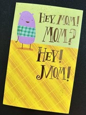  HAPPY BIRTHDAY TO MOM GREETING CARD  FUN / I LOVE YOU / MULTI PAGE / UNFOLDS