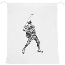 'Funny Vintage Golfer' Laundry / Washing / Storage Bag (LB00043041)