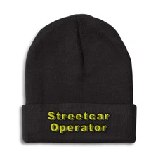 Beanies for Men Streetcar Operator Winter Hats for Women Acrylic Skull Cap