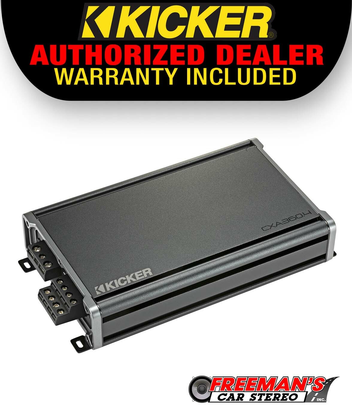 Kicker 46CXA3604T Car Audio 4 Channel Amp 720W Peak Speaker Amplifier 46CXA360.4