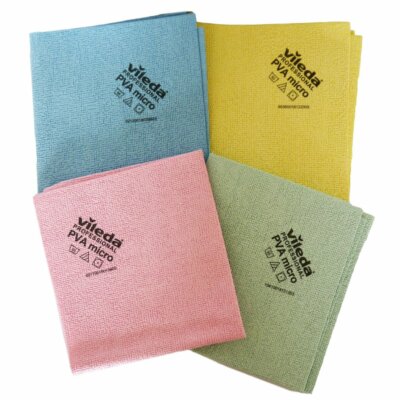 Vileda PVA Microfasertuch 38 x 35 cm 5 Stück - verschiedene Farben