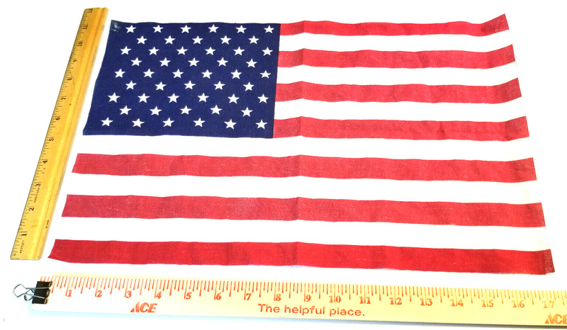 AMERICAN FLAG, 50 stars, 17.5 X 11.5 inches - perfect for framing!