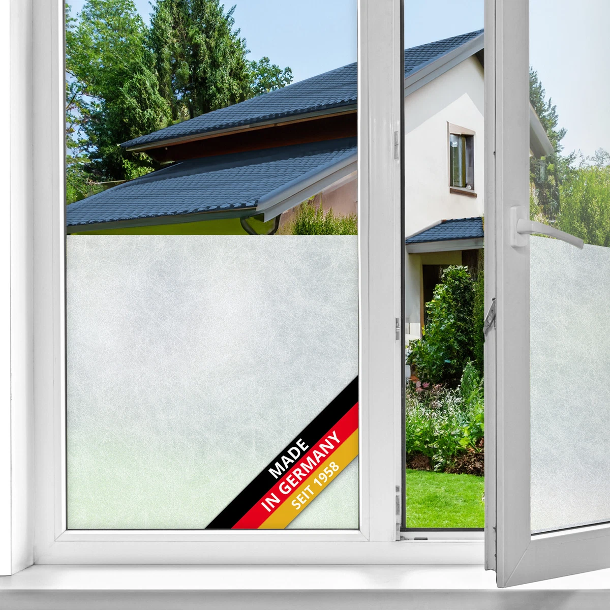 DecoMeister Fensterfolie Selbstklebend – Statische Glasfolie Für Sichtschutz, Ab 9,50 €/m² Fensterfolie Selbstklebend Statisch