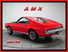 1970 AMC AMX 390 #1, Toolbox / Locker / Refrigerator Magnet, TOP QUALITY