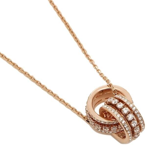 New Swarovski Further pendant Intertwined circles, Rose gold New Swarovski Further pendant Intertwined circles, Rose gold