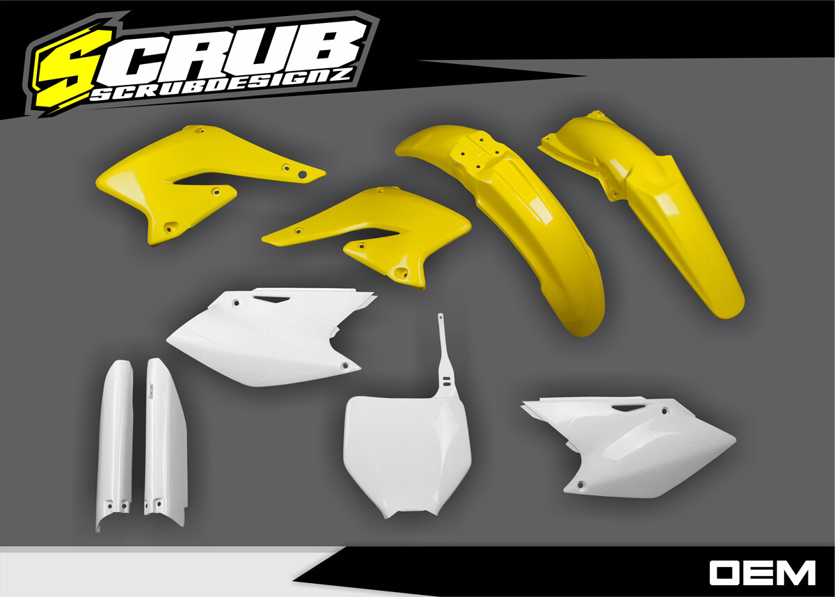 UFO Plastik-Kit Schwarz Für Suzuki RMZ 250 (2004-2006) – Komplettes Verkleidungsset In Hochwertiger Qualität