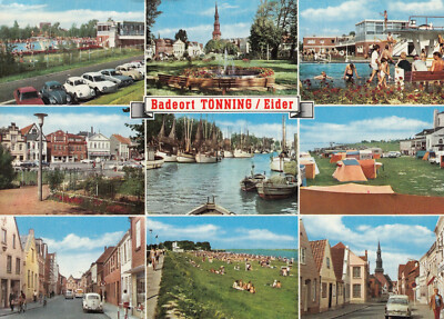 Old postcard - seaside resort Tönning/Eider