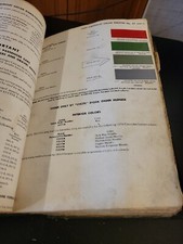 1959 DUPONT LUCITE DULUX CHEVROLET COLOR PAINT CHIP SWATCH SHEET BULLETIN NO 31
