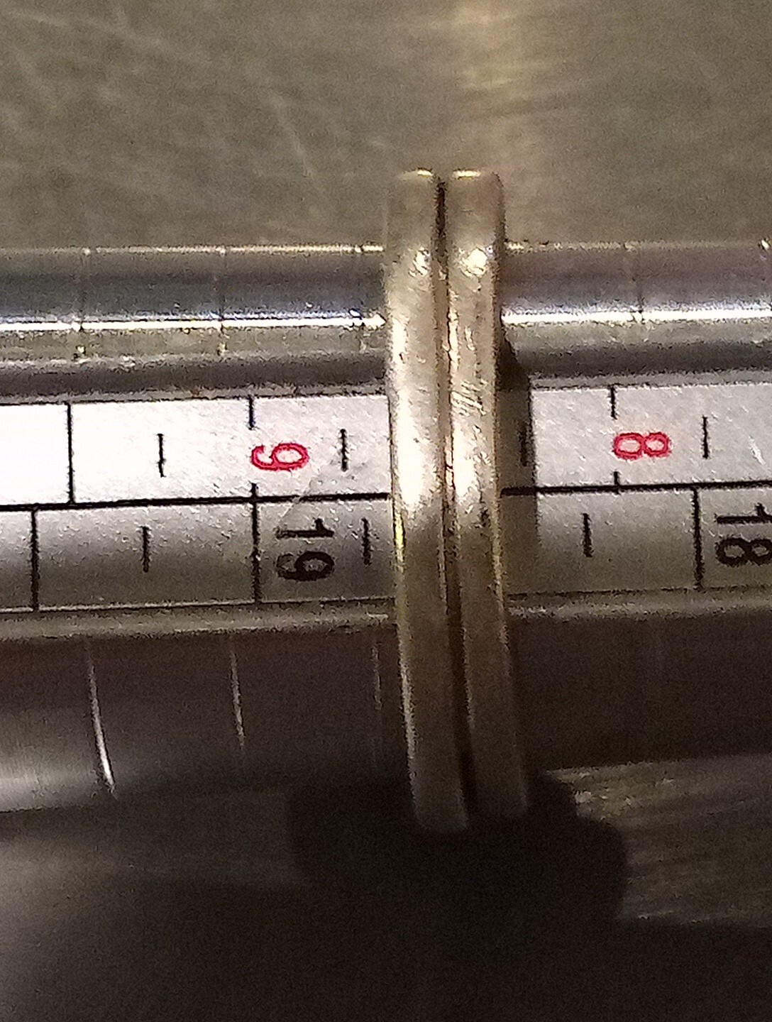 925 Wedding Ring Solid Silver W/Unknown Gemstones… - image 11