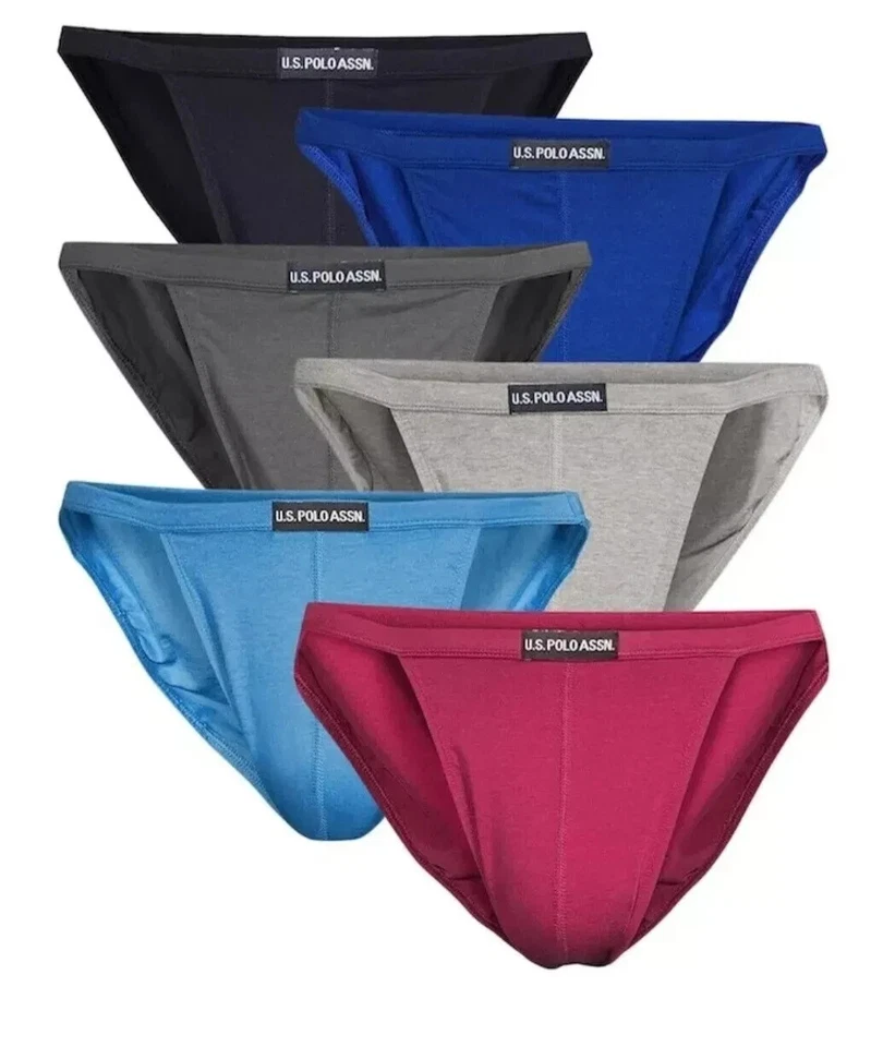 Lote de 3, 6 o 12 calzoncillos de bikini de cuerda de algodón ultra para hombre de EE. UU. Polo ULTRA Foto 2 de 4