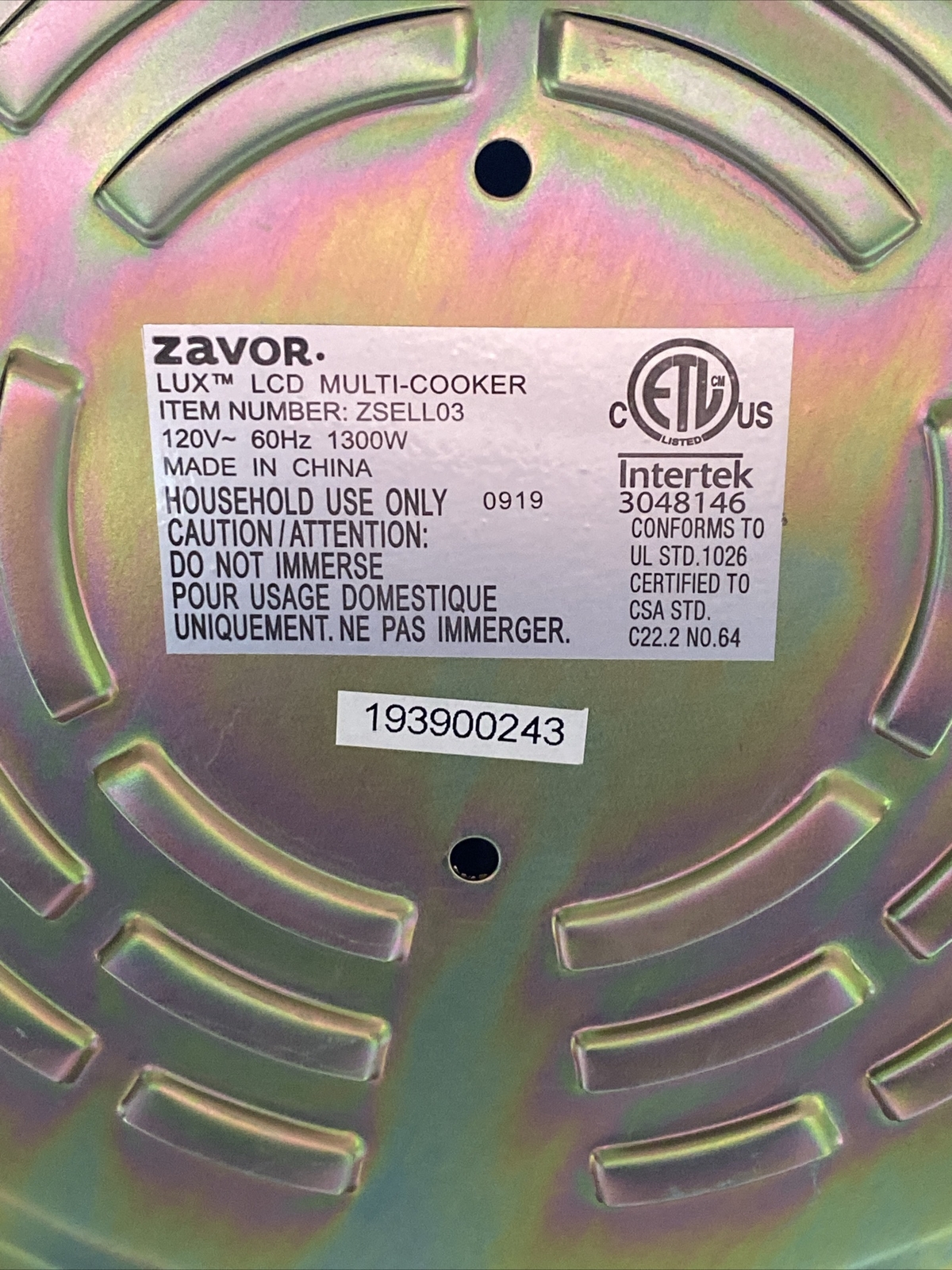 Zavor LUX LCD 8 Quart Programmable Electric Multi-Cooker: Pressure Cooker, Slow 