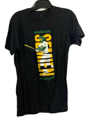 Marcus semien t shirt medium short sleeve adult unisex oakland athletics