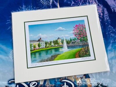 Disney Parks SARATOGA SPRINGS RESORT By Larry Dotson Print NEW 11