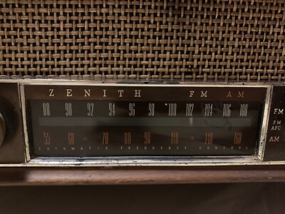 Vtg Antique 1946-1951 Zenith Long Distance AM FM Wooden Radio