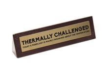 Boxer Gifts Thermally Challenged Novelty Desk Sign Funny Gift For Colleague For Sale Online Ebay