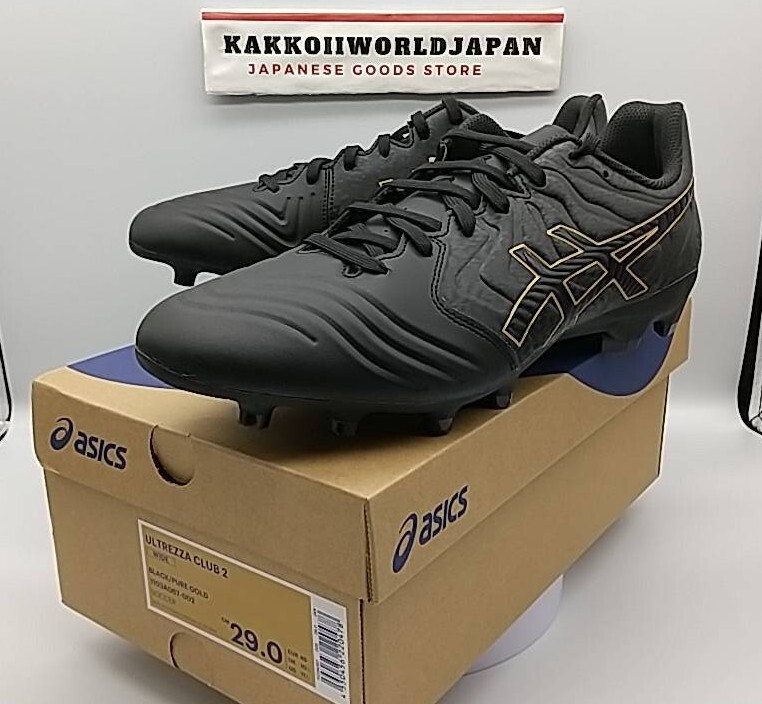 ASICS Soccer Cleats Shoes ULTREZZA CLUB 2 Black/Pure Gold ASICS Soccer Cleats Shoes ULTREZZA CLUB 2 Black/Pure Gold