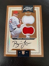 Brian Johnson 2016 Panini Prime Cuts Dual Patch Autograph Red Sox 9 /99 #27 RC