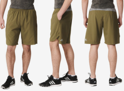 Adidas Aeroknit Climacool Performance Mens Shorts Small (S) Olive Green