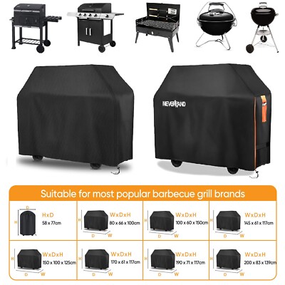 210D BBQ Abdeckplane Grill Abdeckung Wasserdicht Smoker Schutzhülle Wetterfest