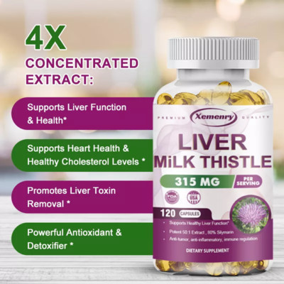 Leber Mariendistel 315mg 120 Kapseln reinigen & entgiften