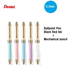 Pentel Vicuna EX1Cielina Multi Pen 2Color Pencil 0.5mm Choose from 5 Body colors